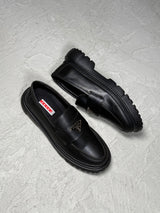 PRADA CASUAL SİYAH MAT DERİ İTHAL MODEL